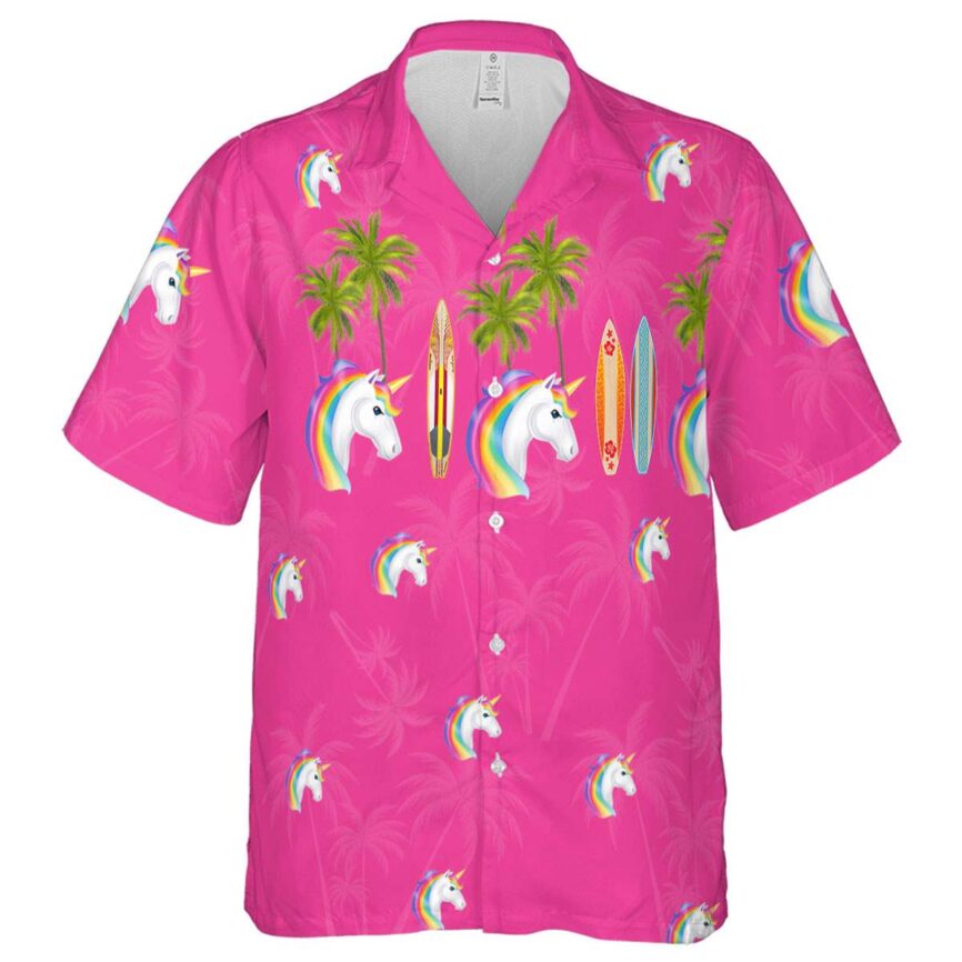 Unicorn Island Theme Hawaiian Shirt Fashion forward