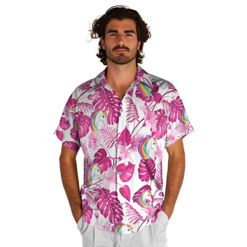 Unicorn Leaf Pattern Hawaiian Shirt New Arrival