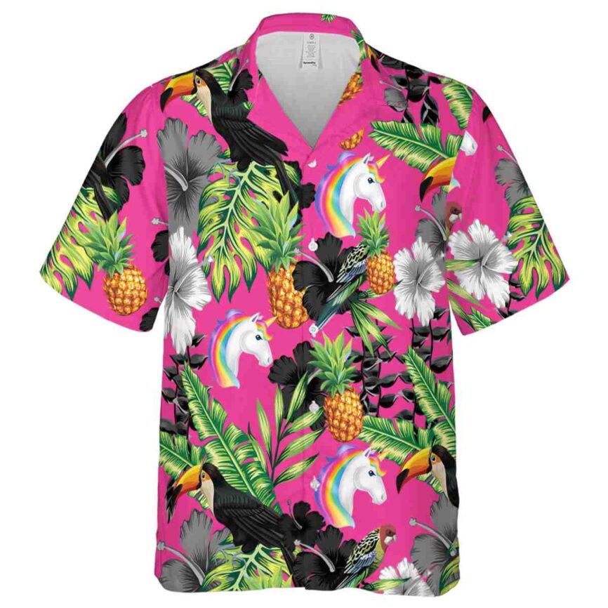 Unicorn Leafy Toucan Hawaiian Shirt Fashion forward
