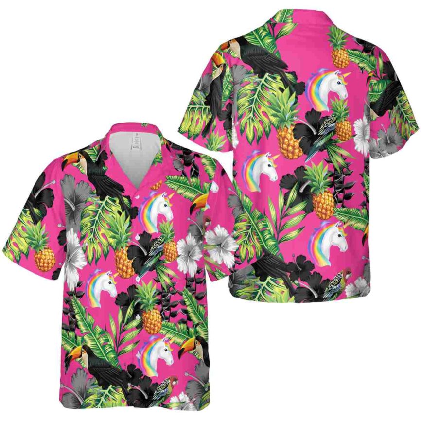 Unicorn Leafy Toucan Hawaiian Shirt Premium grade