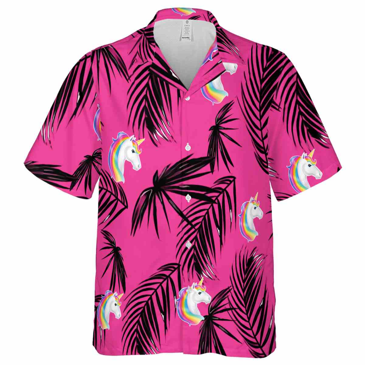 Unicorn Monochrome Palm Hawaiian Shirt Fashion forward Unicorn Monochrome Palm Hawaiian Shirt Fashion forward