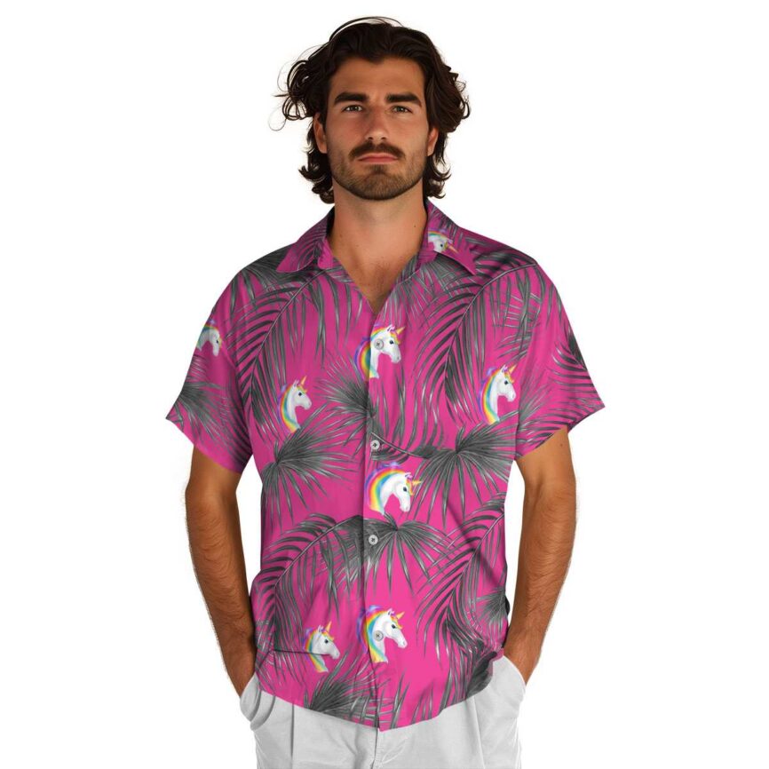 Unicorn Palm Frond Hawaiian Shirt New Arrival