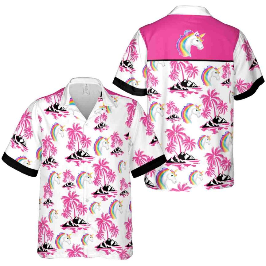 Unicorn Palm Island Graphic Hawaiian Shirt Premium grade