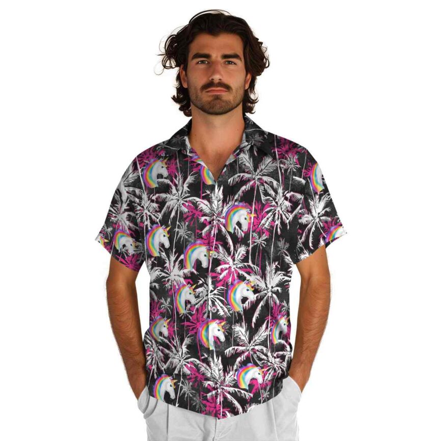 Unicorn Palm Themed Hawaiian Shirt New Arrival