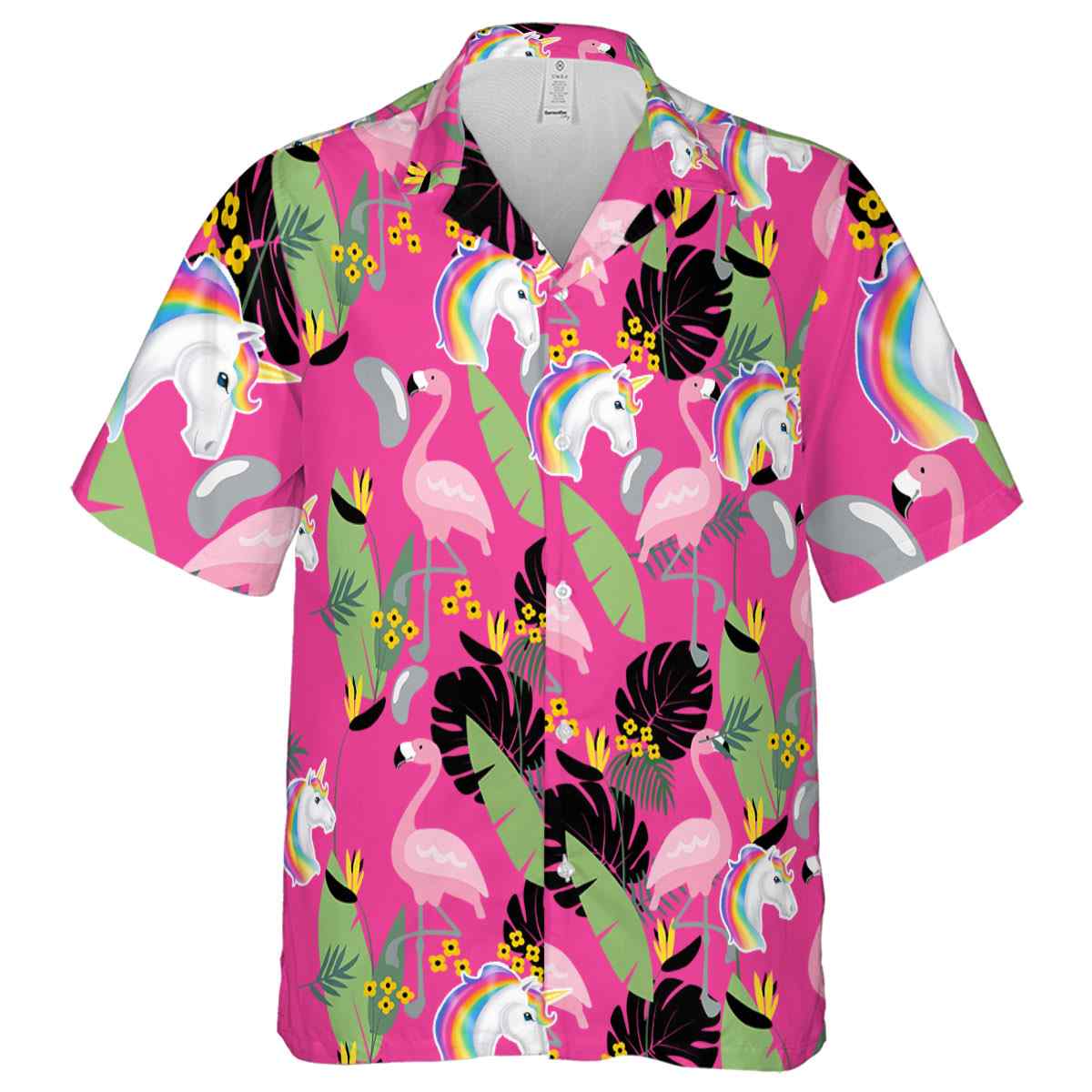 Unicorn Pink Flamingo Hawaiian Shirt Fashion forward Unicorn Pink Flamingo Hawaiian Shirt Fashion forward