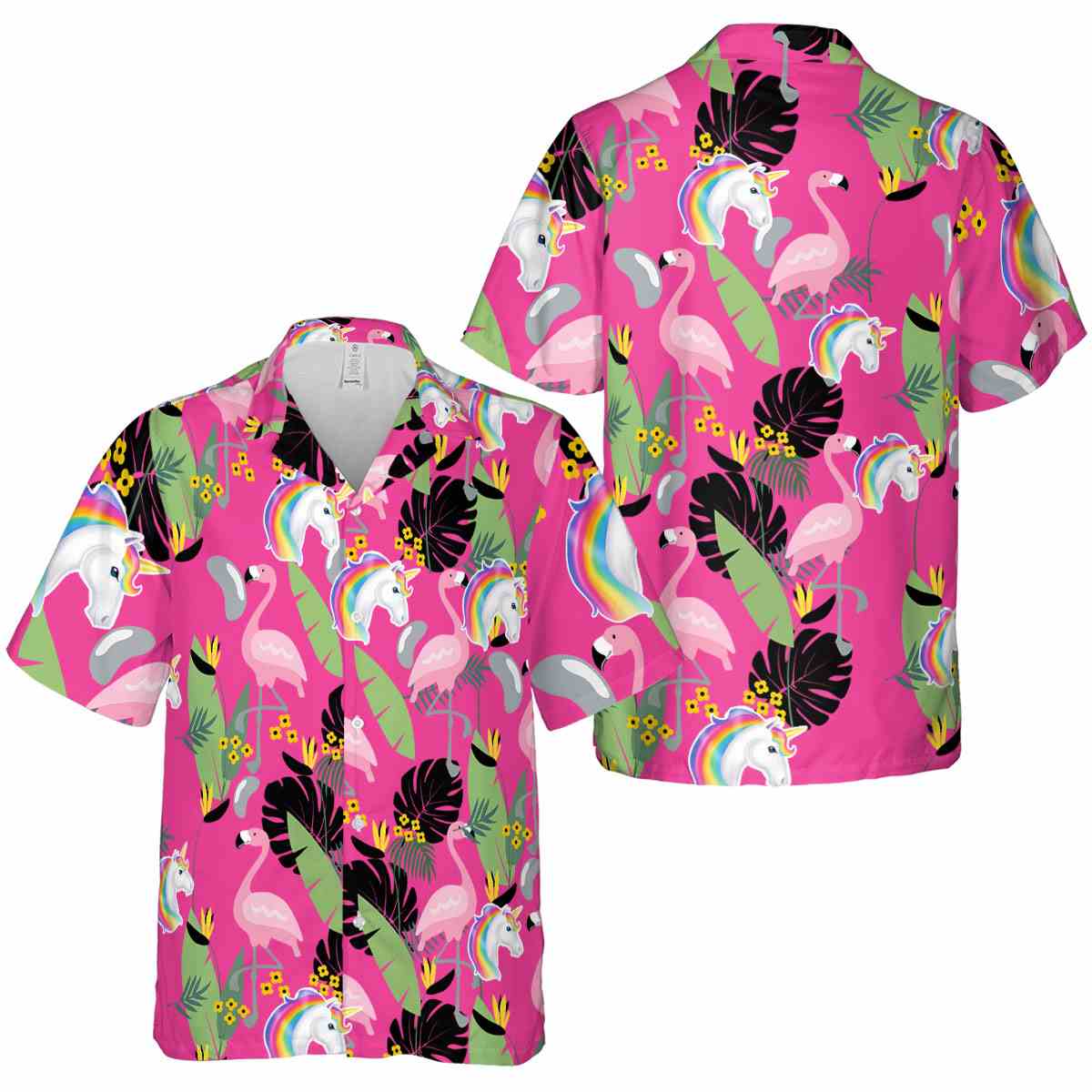 Unicorn Pink Flamingo Hawaiian Shirt Premium grade Unicorn Pink Flamingo Hawaiian Shirt Premium grade