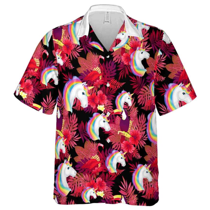 Unicorn Tropical Bird Hawaiian Shirt Fashion forward
