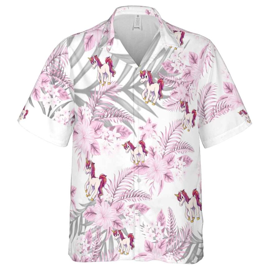 Unicorn Tropical Blossom Hawaiian Shirt Fashion forward