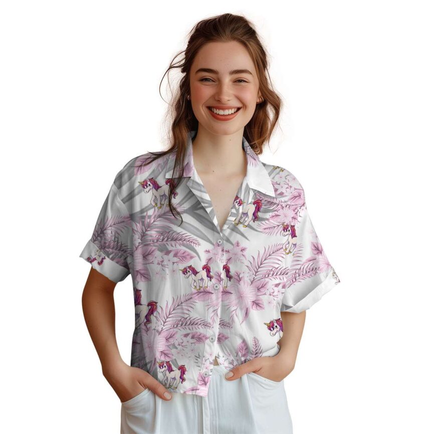 Unicorn Tropical Blossom Hawaiian Shirt Top rated