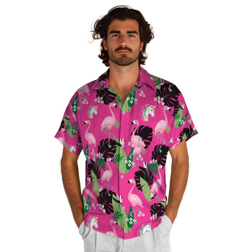Unicorn Tropical Flamingo Hawaiian Shirt New Arrival