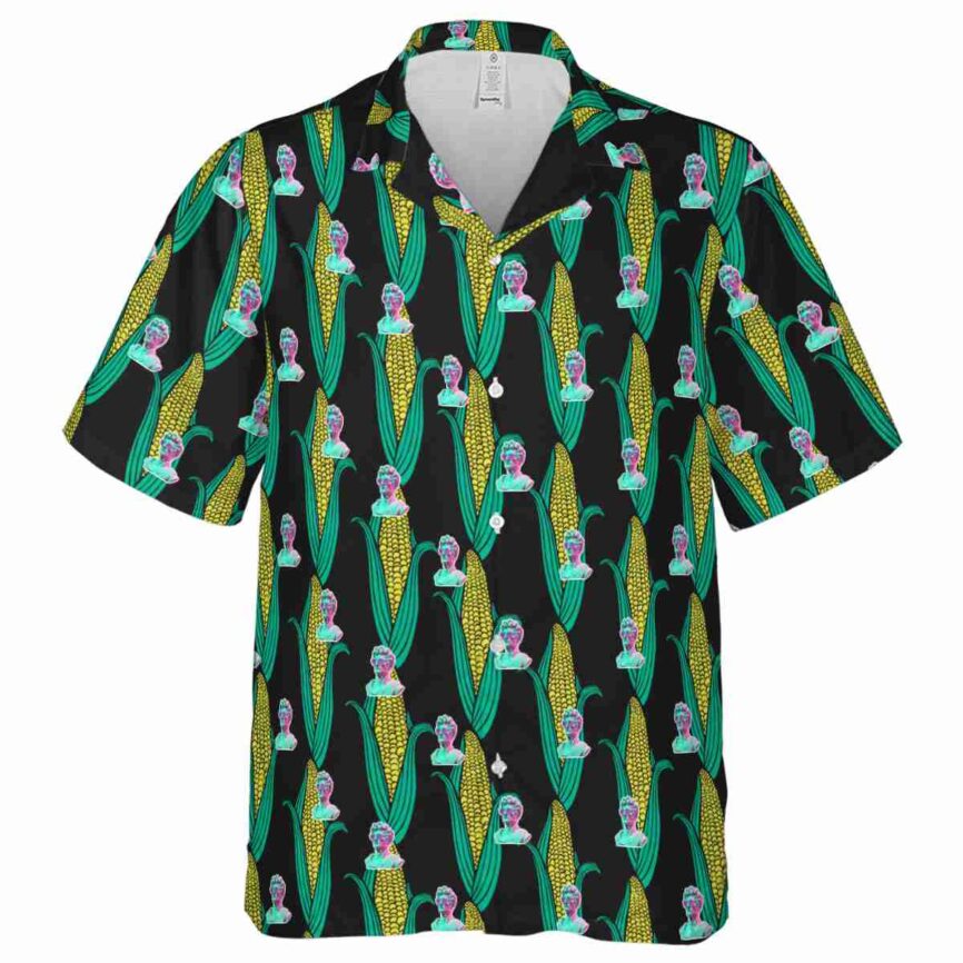 Vaporwave Corn Element Hawaiian Shirt Fashion forward