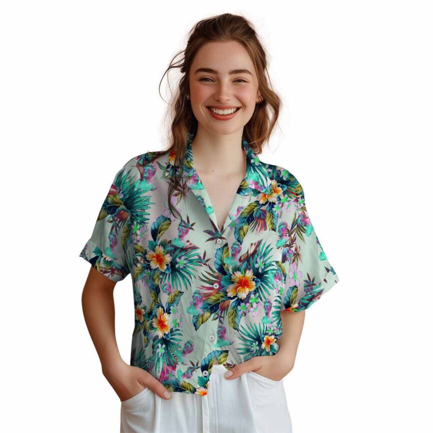 Vaporwave Floral Burst Hawaiian Shirt Top rated