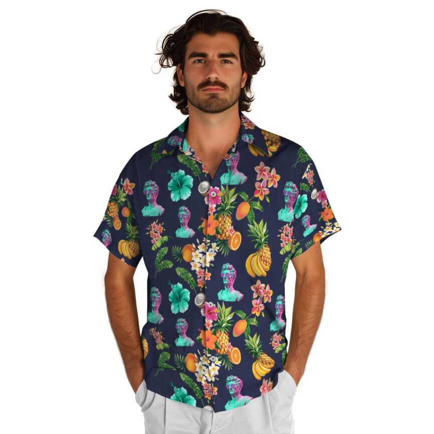 Vaporwave Fruit Pattern Hawaiian Shirt New Arrival