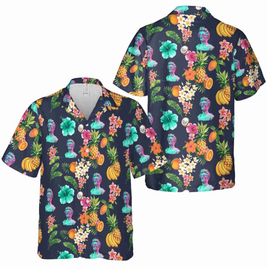 Vaporwave Fruit Pattern Hawaiian Shirt Premium grade