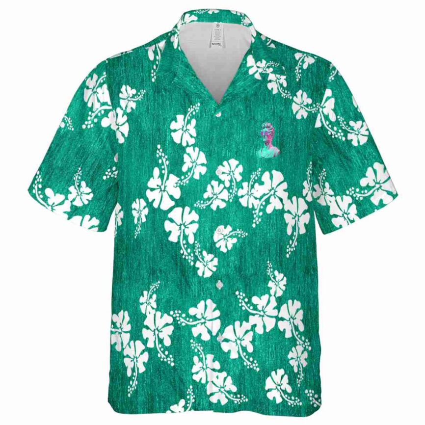 Vaporwave Hibiscus Blossom Hawaiian Shirt Fashion forward