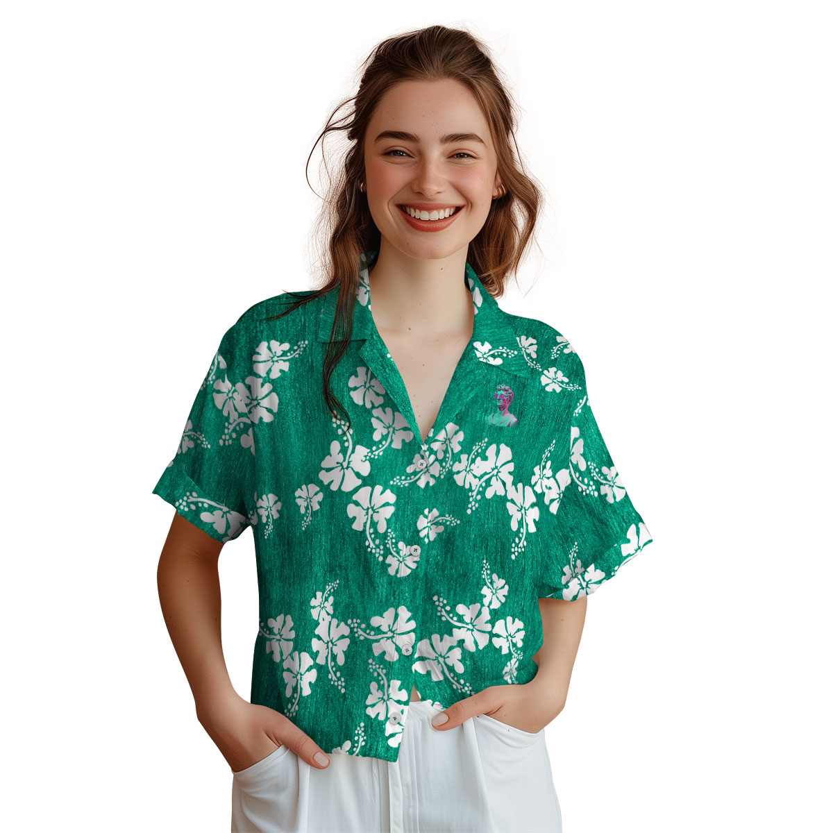 Vaporwave Hibiscus Blossom Hawaiian Shirt Top rated Vaporwave Hibiscus Blossom Hawaiian Shirt Top rated