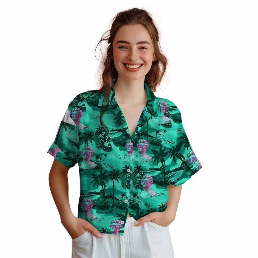 Vaporwave Island Beach Hawaiian Shirt Top rated