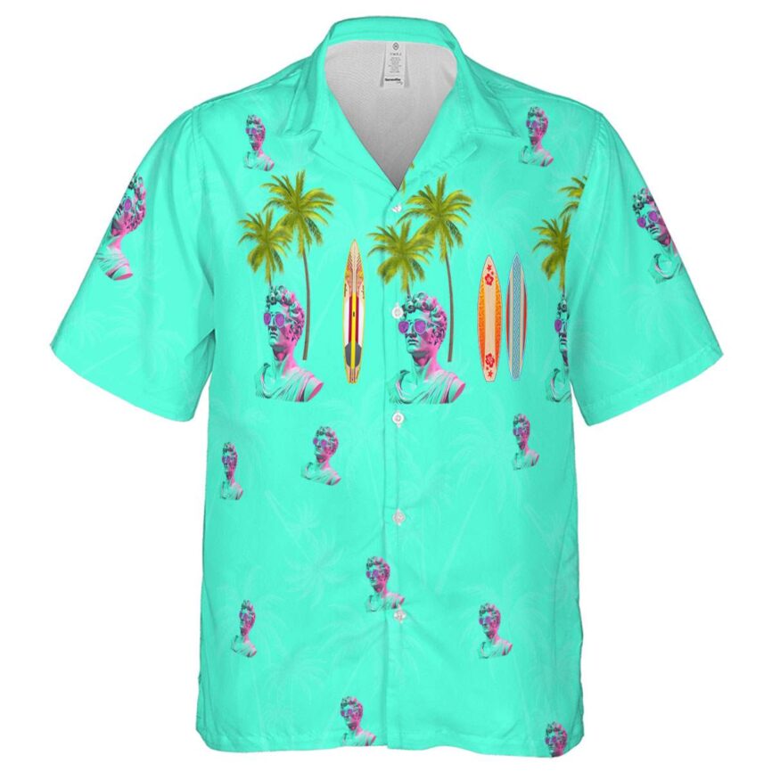 Vaporwave Island Theme Hawaiian Shirt Fashion forward