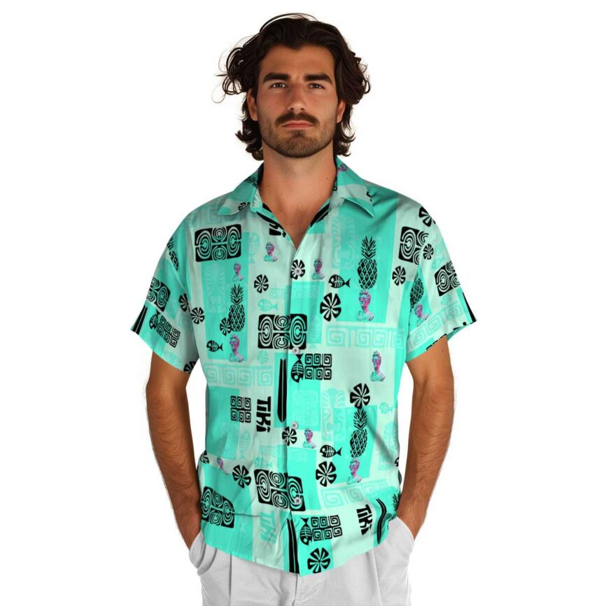 Vaporwave Tiki Motifs Hawaiian Shirt New Arrival