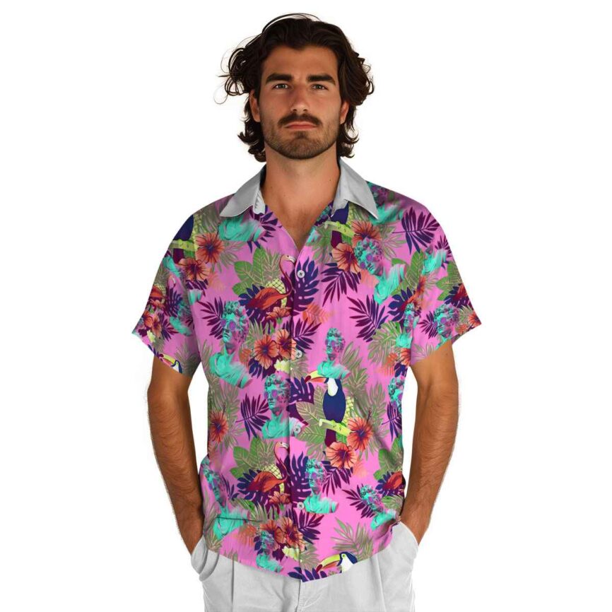 Vaporwave Tropical Bird Hawaiian Shirt New Arrival