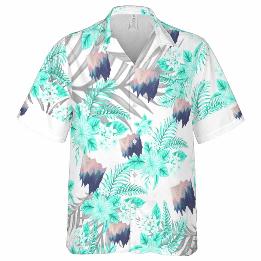 Vaporwave Tropical Blossom Hawaiian Shirt Fashion forward
