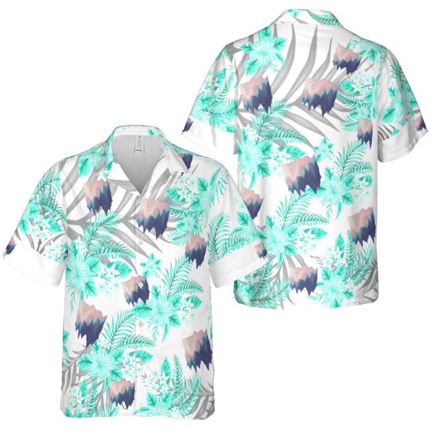Vaporwave Tropical Blossom Hawaiian Shirt Premium grade