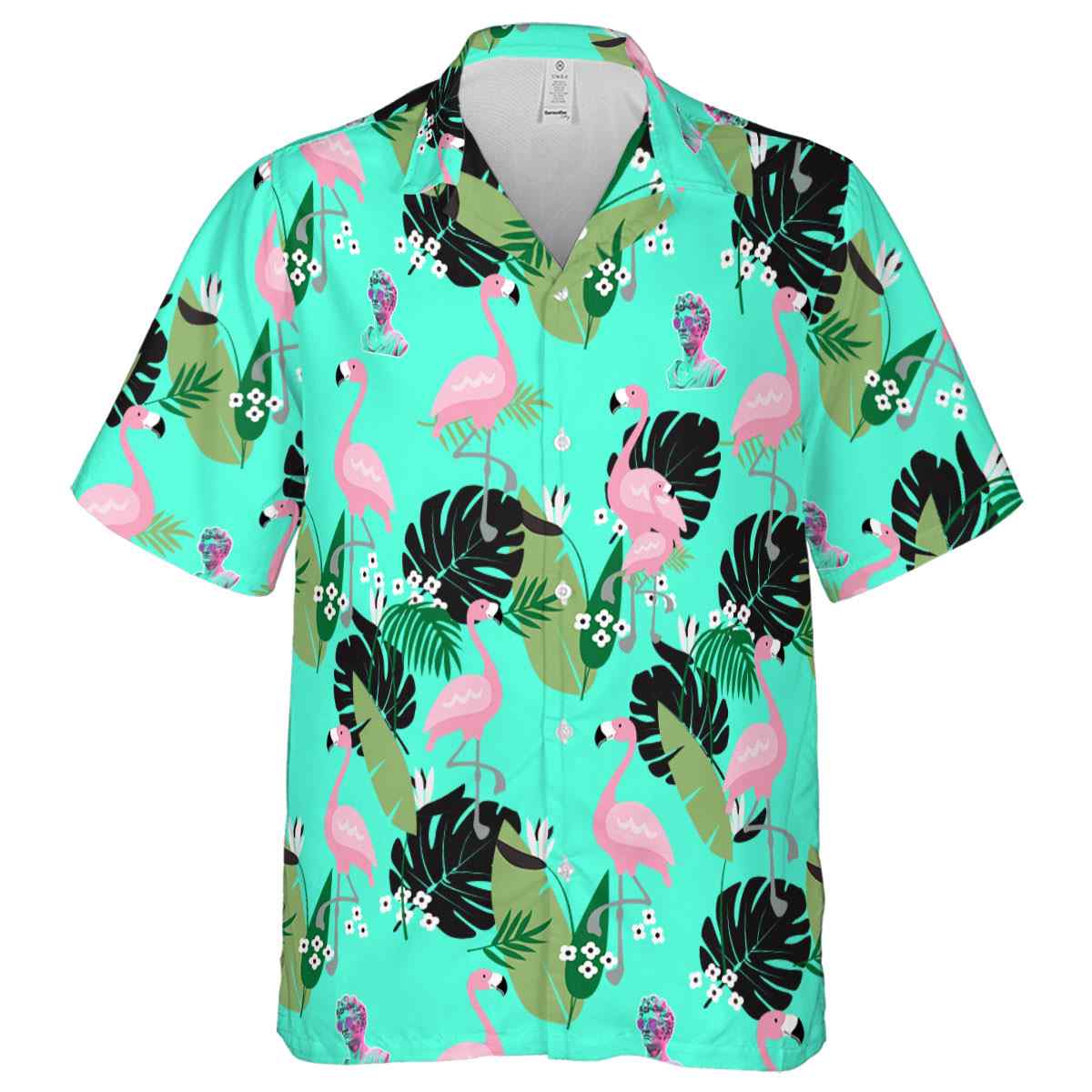 Vaporwave Tropical Flamingo Hawaiian Shirt Fashion forward Vaporwave Tropical Flamingo Hawaiian Shirt Fashion forward