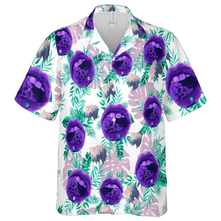Vaporwave Tropical Fronds Hawaiian Shirt Fashion forward