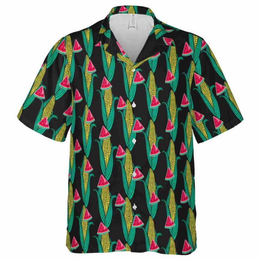Watermelon Corn Element Hawaiian Shirt Fashion forward