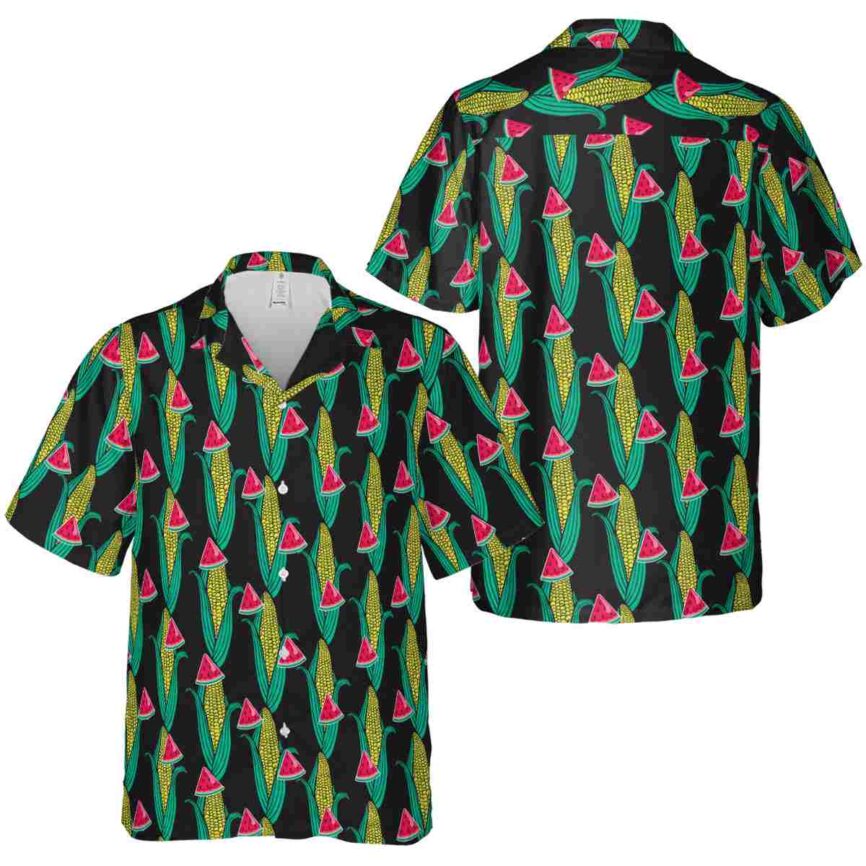 Watermelon Corn Element Hawaiian Shirt Premium grade