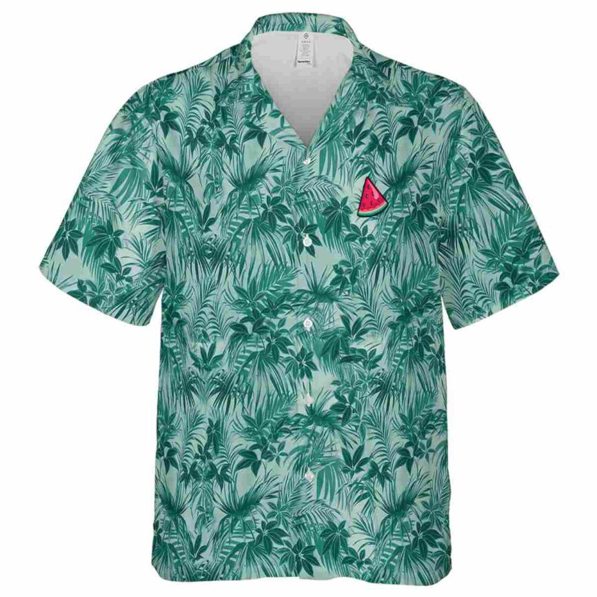 Watermelon Foliage Print Hawaiian Shirt Fashion forward