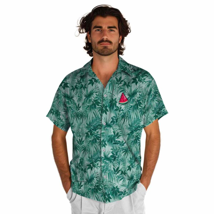 Watermelon Foliage Print Hawaiian Shirt New Arrival