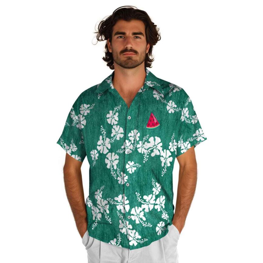 Watermelon Hibiscus Blossom Hawaiian Shirt New Arrival
