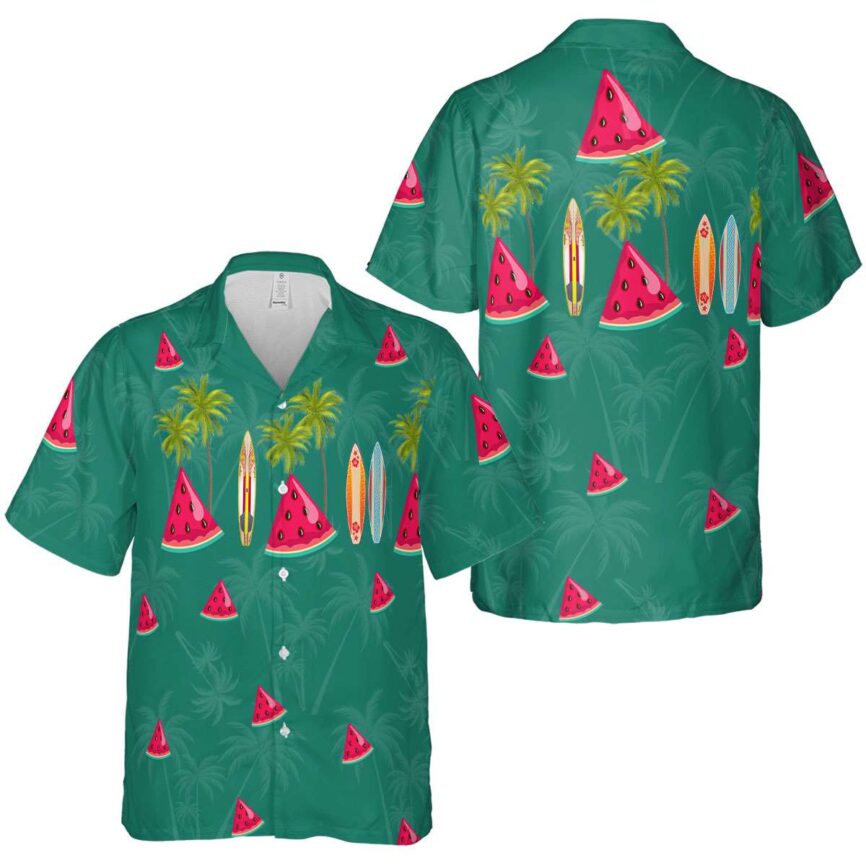 Watermelon Island Theme Hawaiian Shirt Premium grade