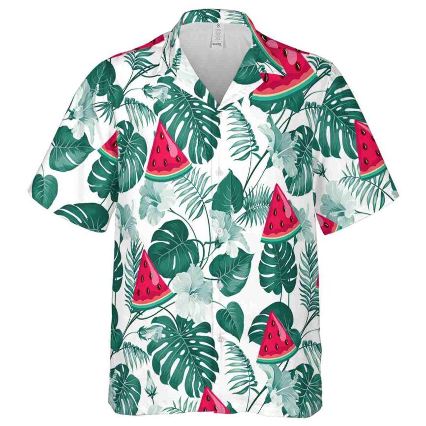 Watermelon Leaf Pattern Hawaiian Shirt Fashion forward