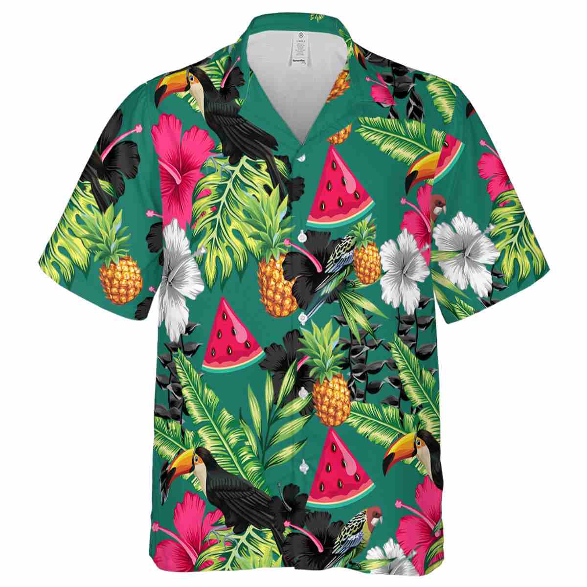 Watermelon Leafy Toucan Hawaiian Shirt Fashion forward Watermelon Leafy Toucan Hawaiian Shirt Fashion forward