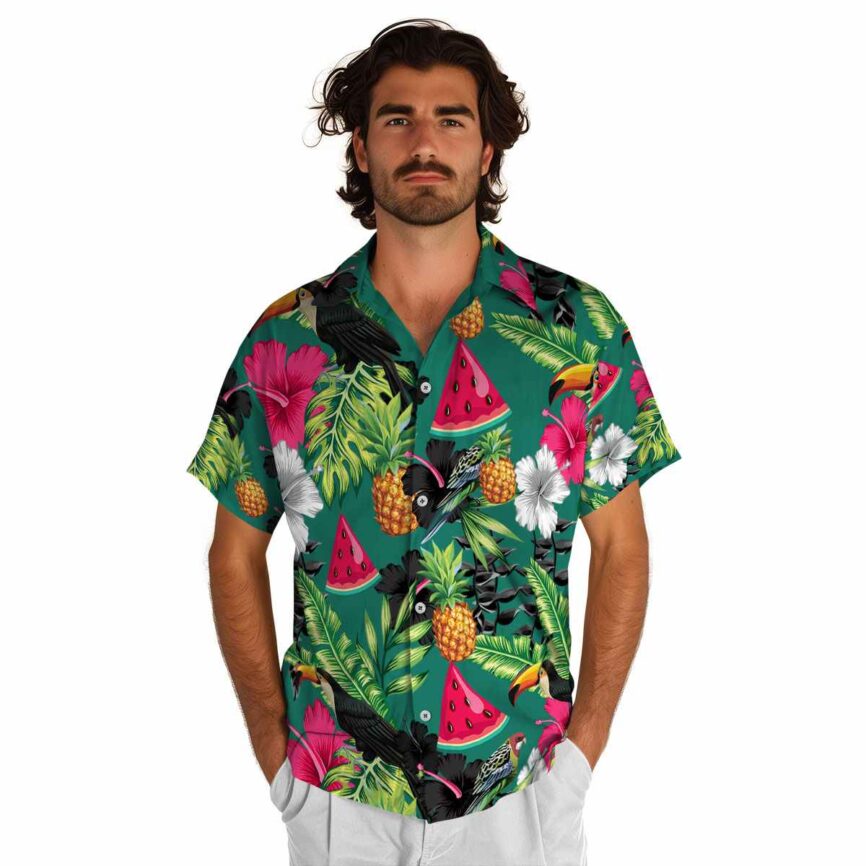 Watermelon Leafy Toucan Hawaiian Shirt New Arrival
