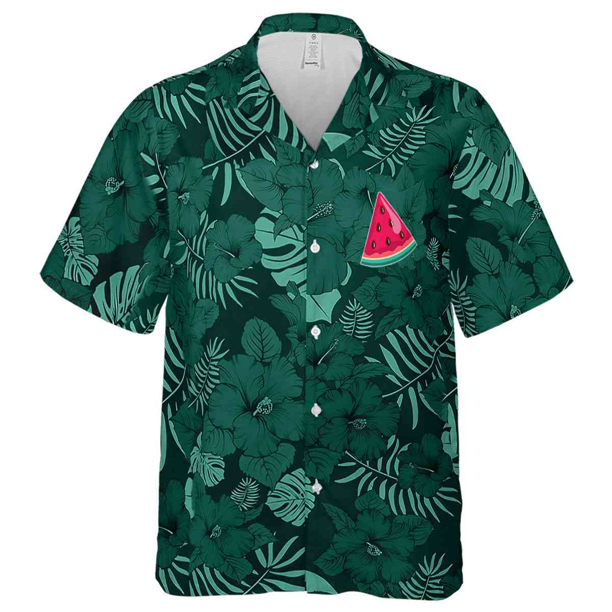 Watermelon Monochrome Floral Hawaiian Shirt Fashion forward Watermelon Monochrome Floral Hawaiian Shirt Fashion forward
