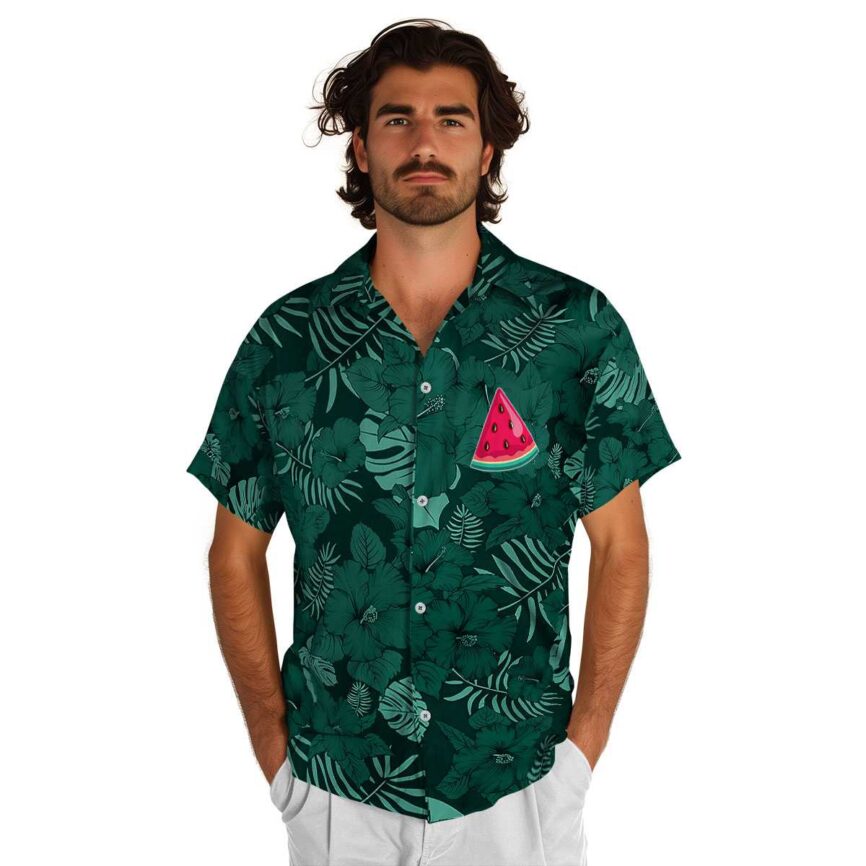 Watermelon Monochrome Floral Hawaiian Shirt New Arrival
