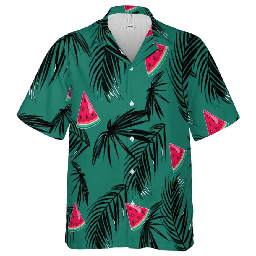 Watermelon Monochrome Palm Hawaiian Shirt Fashion forward