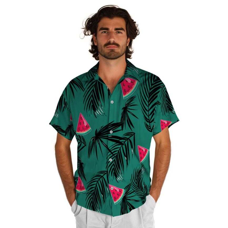 Watermelon Monochrome Palm Hawaiian Shirt New Arrival