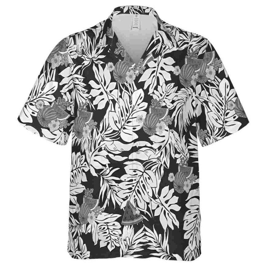 Watermelon Monstera Foliage Hawaiian Shirt Fashion forward
