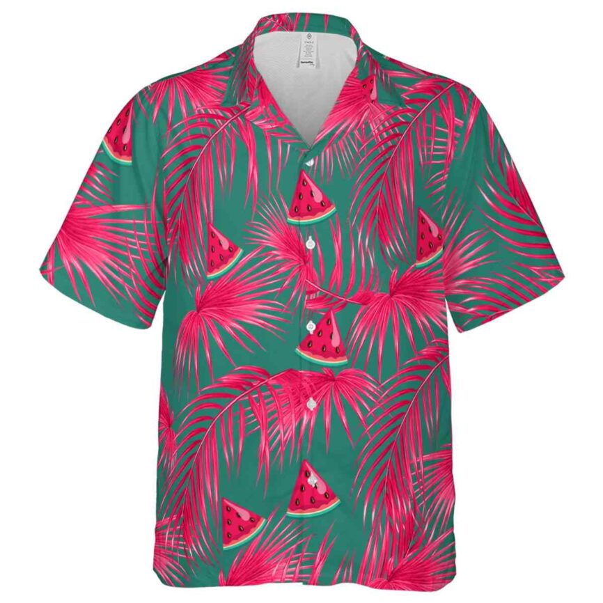 Watermelon Palm Frond Hawaiian Shirt Fashion forward