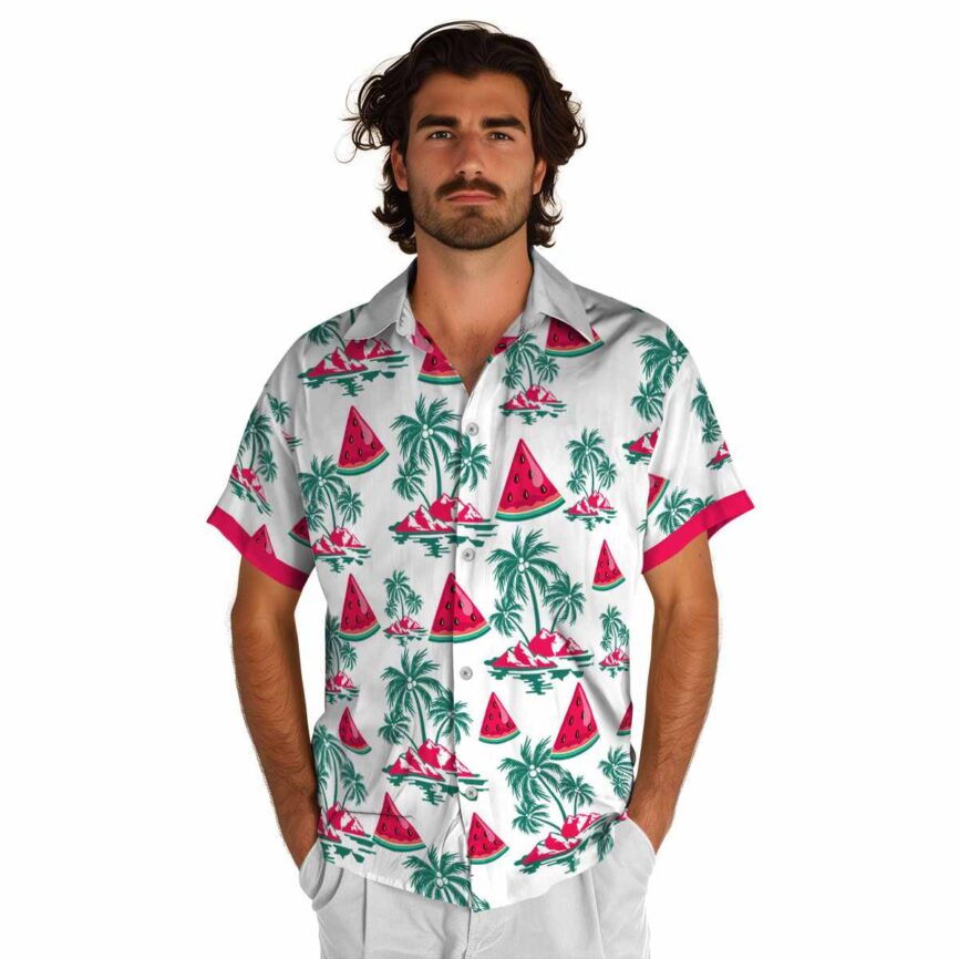 Watermelon Palm Island Graphic Hawaiian Shirt New Arrival