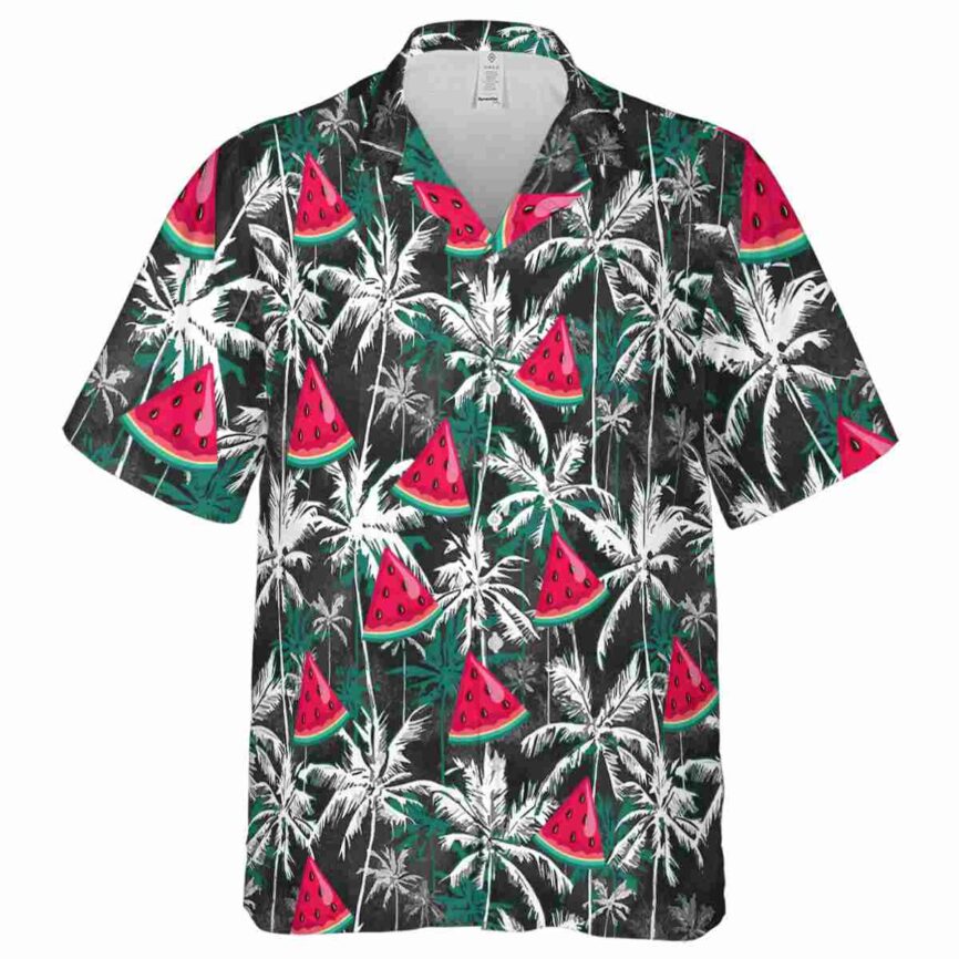 Watermelon Palm Themed Hawaiian Shirt Fashion forward