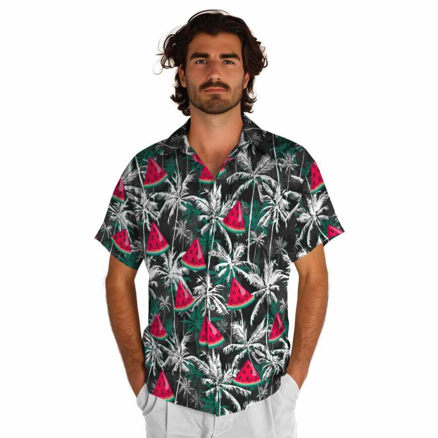 Watermelon Palm Themed Hawaiian Shirt New Arrival