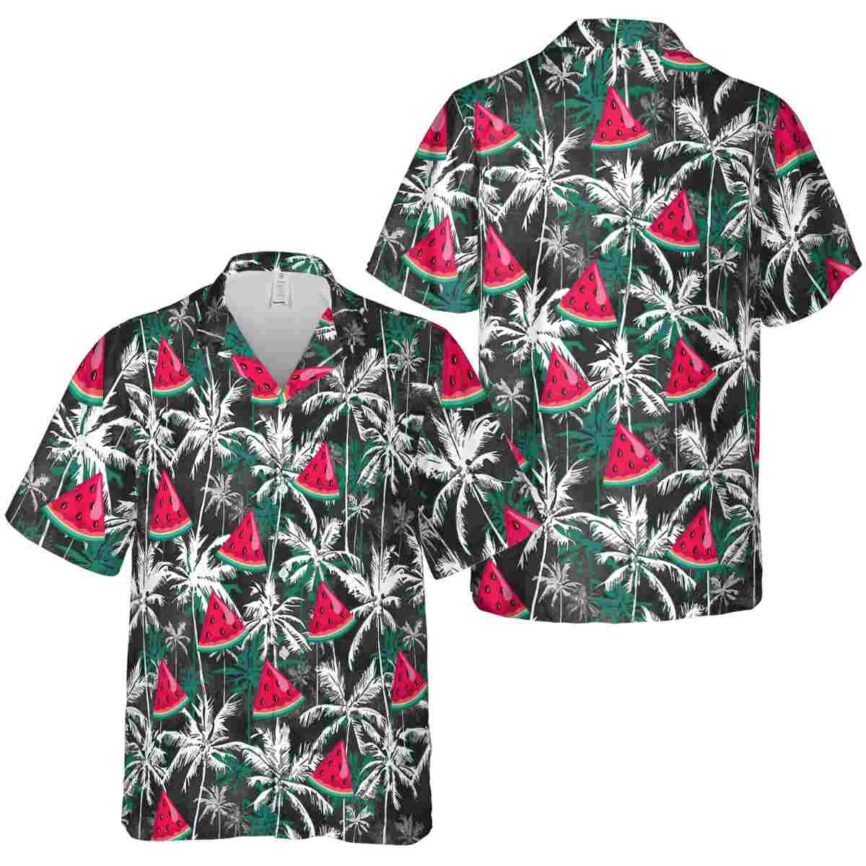 Watermelon Palm Themed Hawaiian Shirt Premium grade