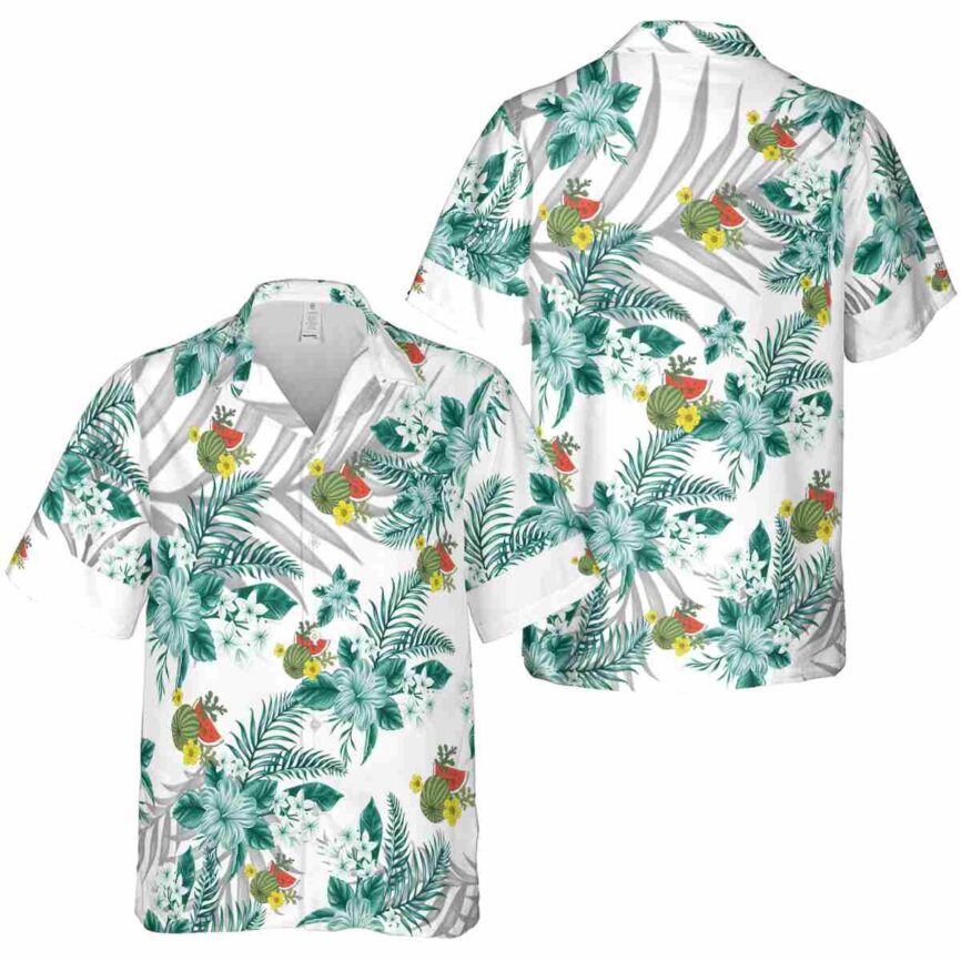 Watermelon Tropical Blossom Hawaiian Shirt Premium grade