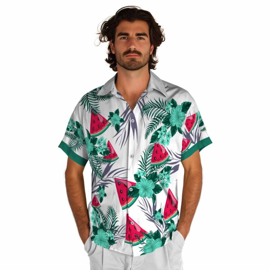 Watermelon US Flag Floral Hawaiian Shirt New Arrival