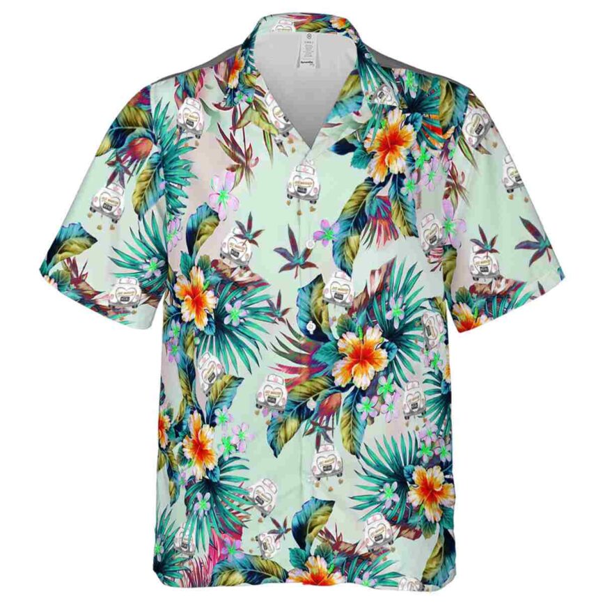 Wedding Floral Burst Hawaiian Shirt Fashion forward